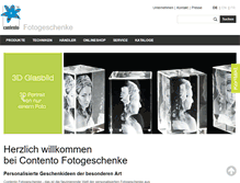 Tablet Screenshot of contento-fotogeschenke.com